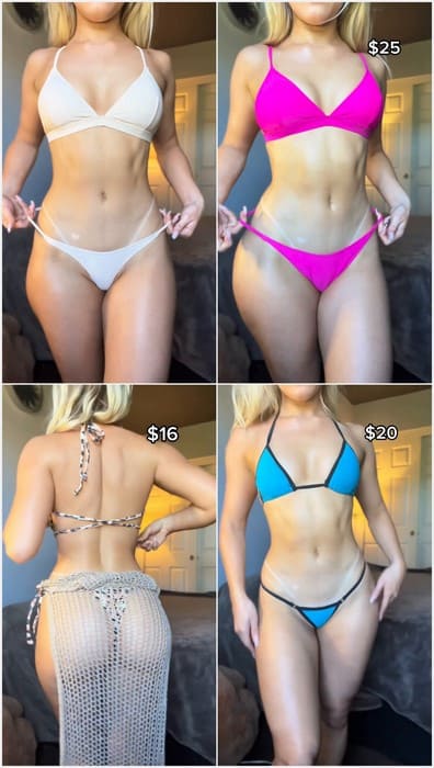 Catlin Hill leaked video in sexy bikini posing on full leaked video from her Onlyfans! Download full leak for free!