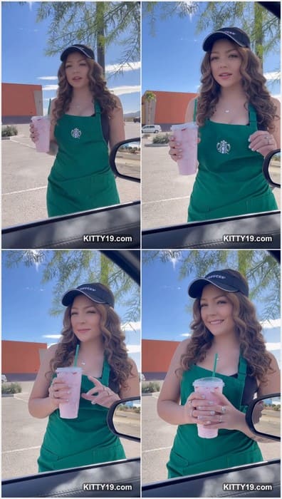 Hazey Haley blowjob lover in starbucks. Sexy girl with funny face and big mouth. Download leaked video and enjoy!